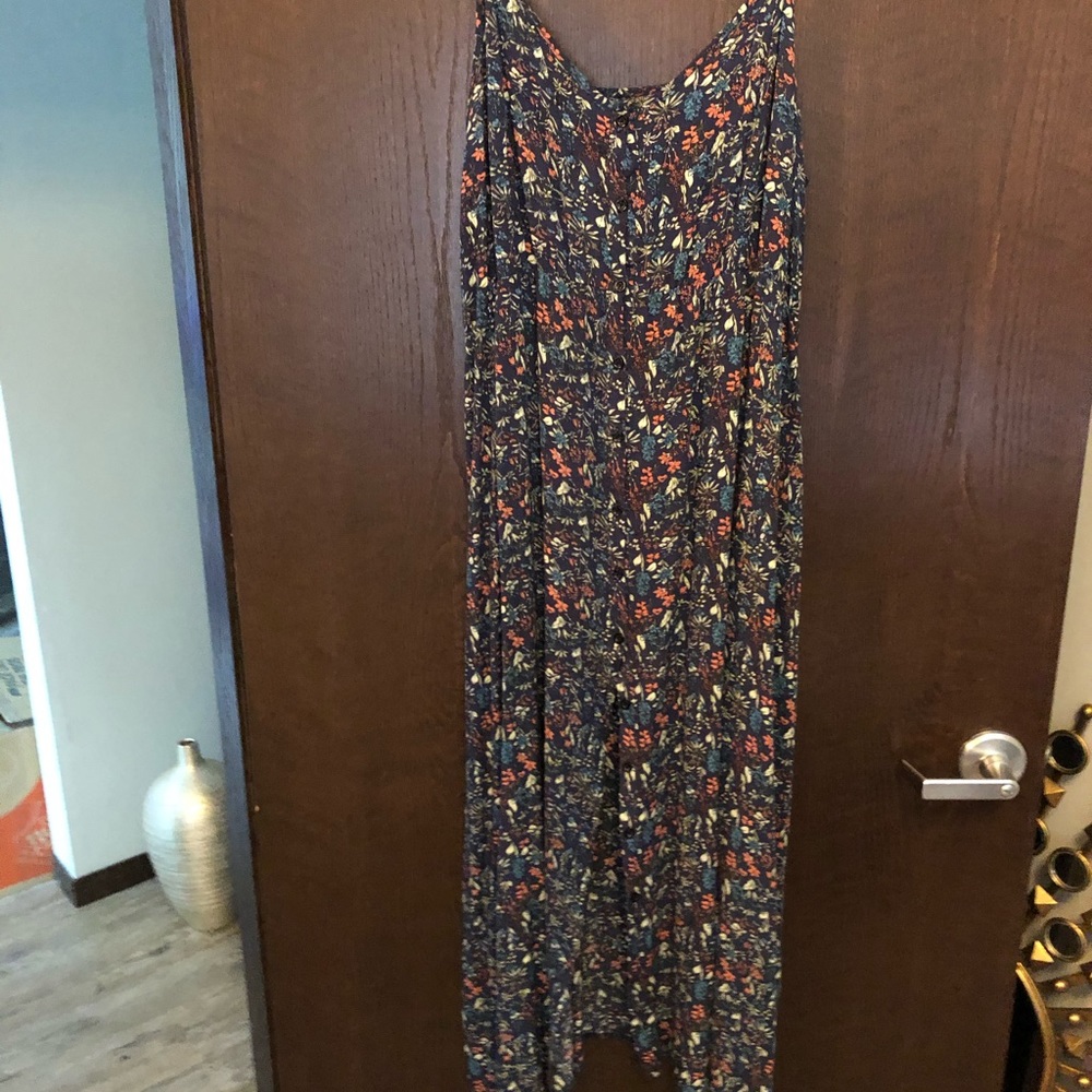 Cute Floral Spaghetti Dress XL